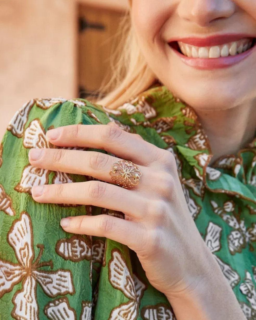 BISUTERÍA>Polin et moi Anillo Floral Frimal