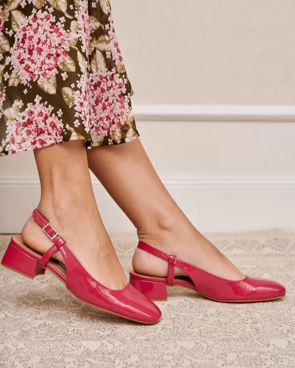 ZAPATOS DE TACÓN>Polin et moi Bailarina Charol Ceria cereza