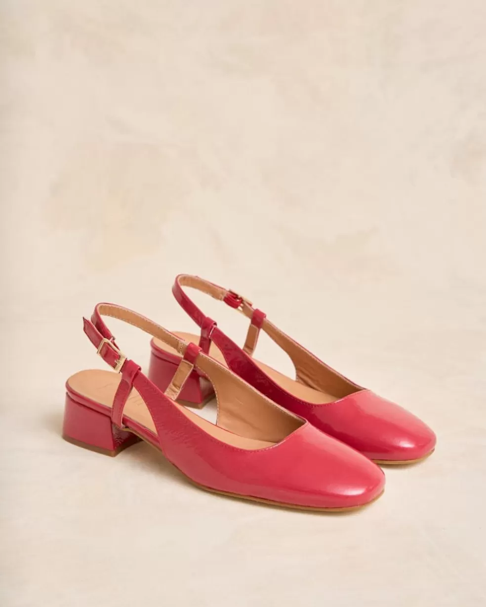 ZAPATOS DE TACÓN>Polin et moi Bailarina Charol Ceria cereza