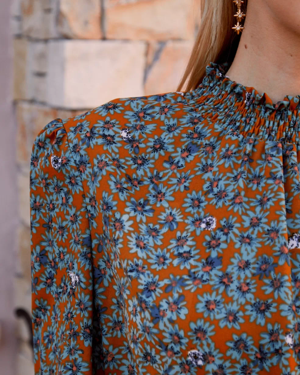 BLUSAS Y CAMISAS>Polin et moi Blusa Cuello Nice ocre