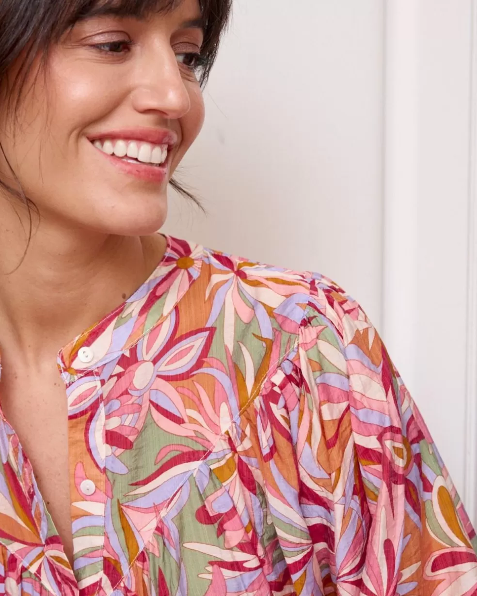 BLUSAS Y CAMISAS>Polin et moi Blusa Estampada Angeline Rosa