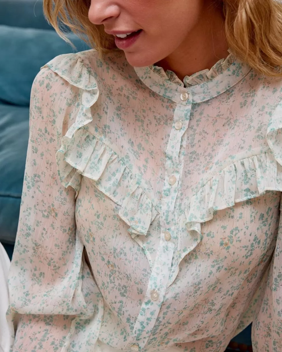BLUSAS Y CAMISAS>Polin et moi Blusa Estampada Eula Eucalipto