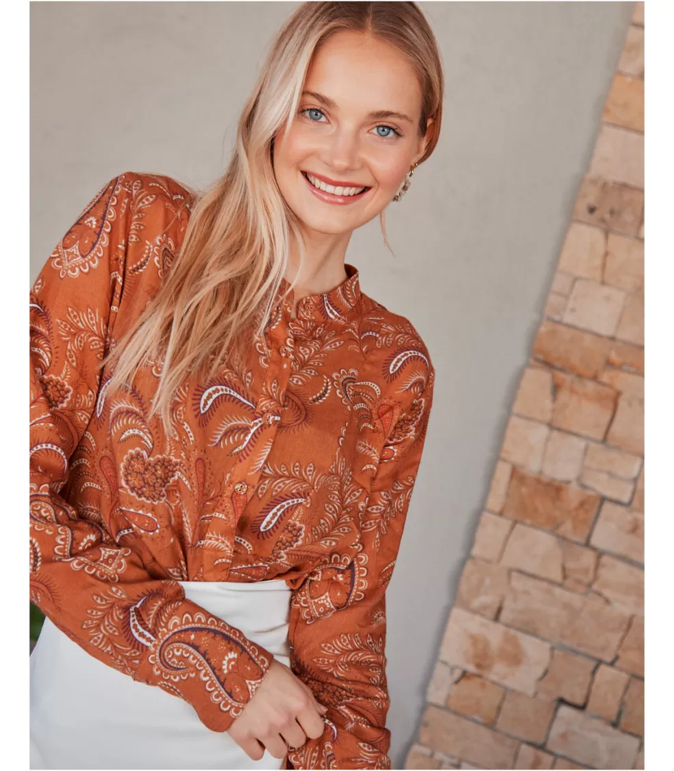 BLUSAS Y CAMISAS>Polin et moi Blusa Estampada Manuella Teja