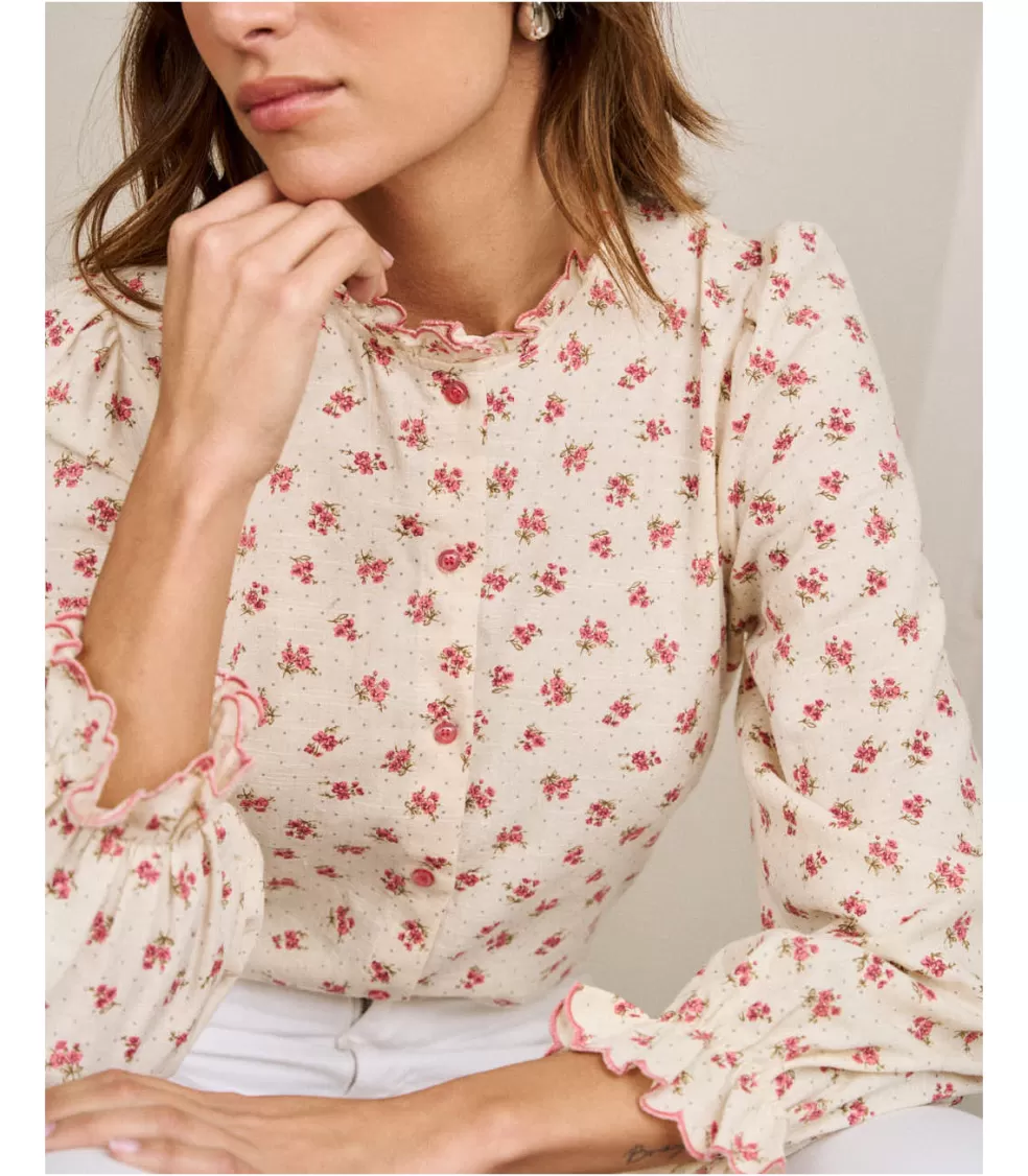 BLUSAS Y CAMISAS>Polin et moi Blusa Flores Lulua