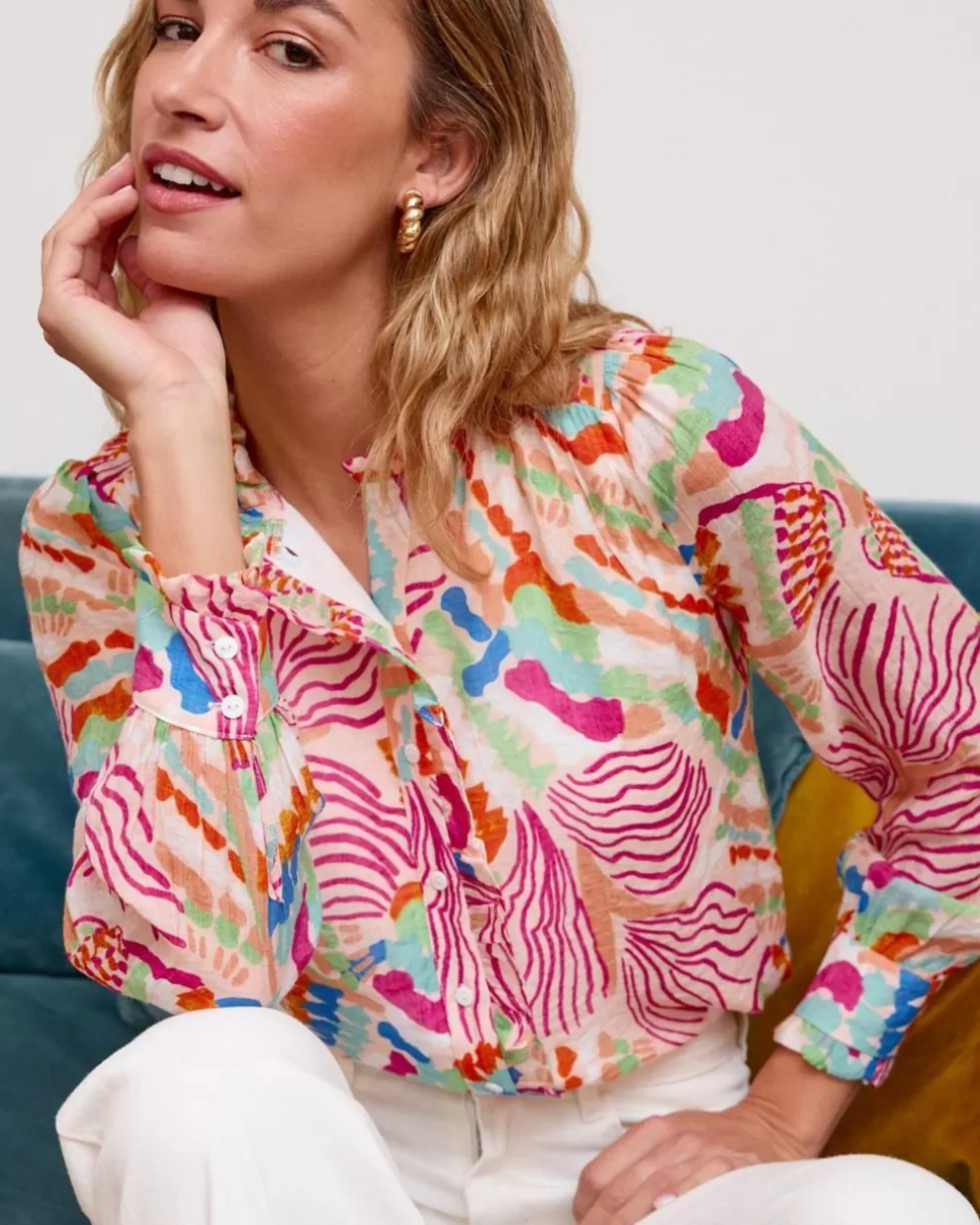 BLUSAS Y CAMISAS>Polin et moi Blusa Maho Amandía Salmon