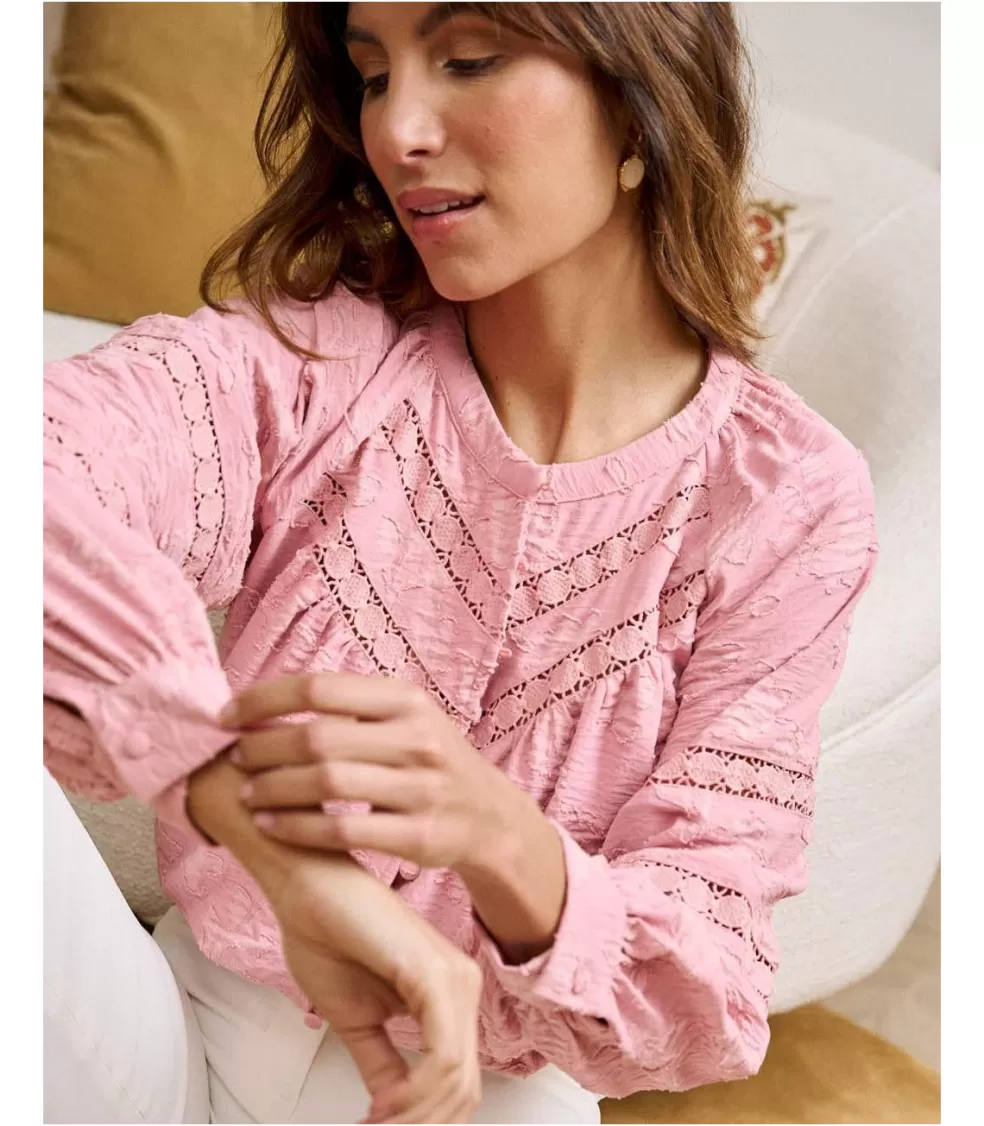 BLUSAS Y CAMISAS>Polin et moi Blusa Troquelada Blusia