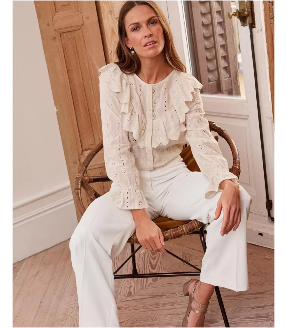 BLUSAS Y CAMISAS>Polin et moi Blusa Volante Carlo beige