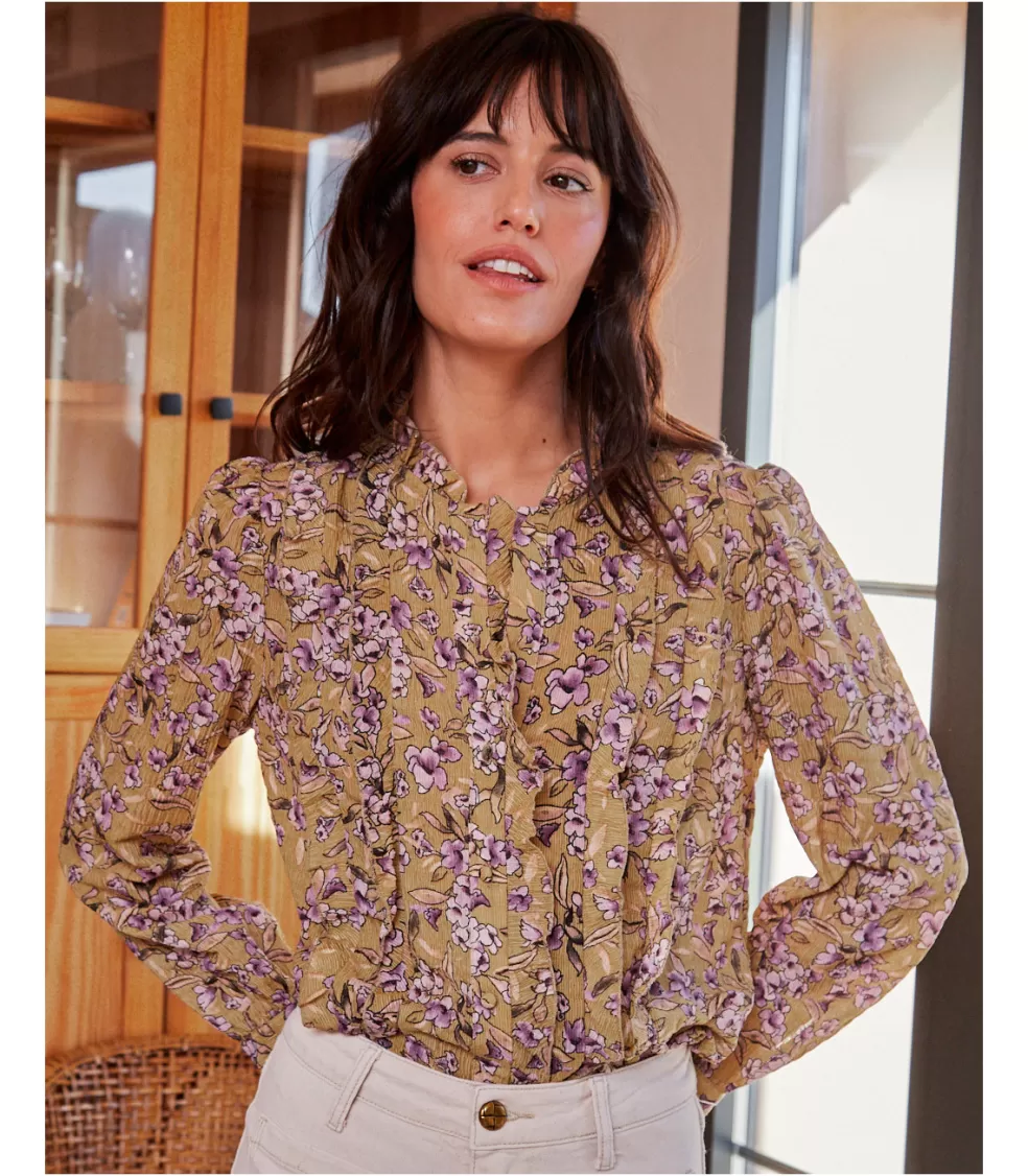BLUSAS Y CAMISAS>Polin et moi Blusa Volantes Berenice beige