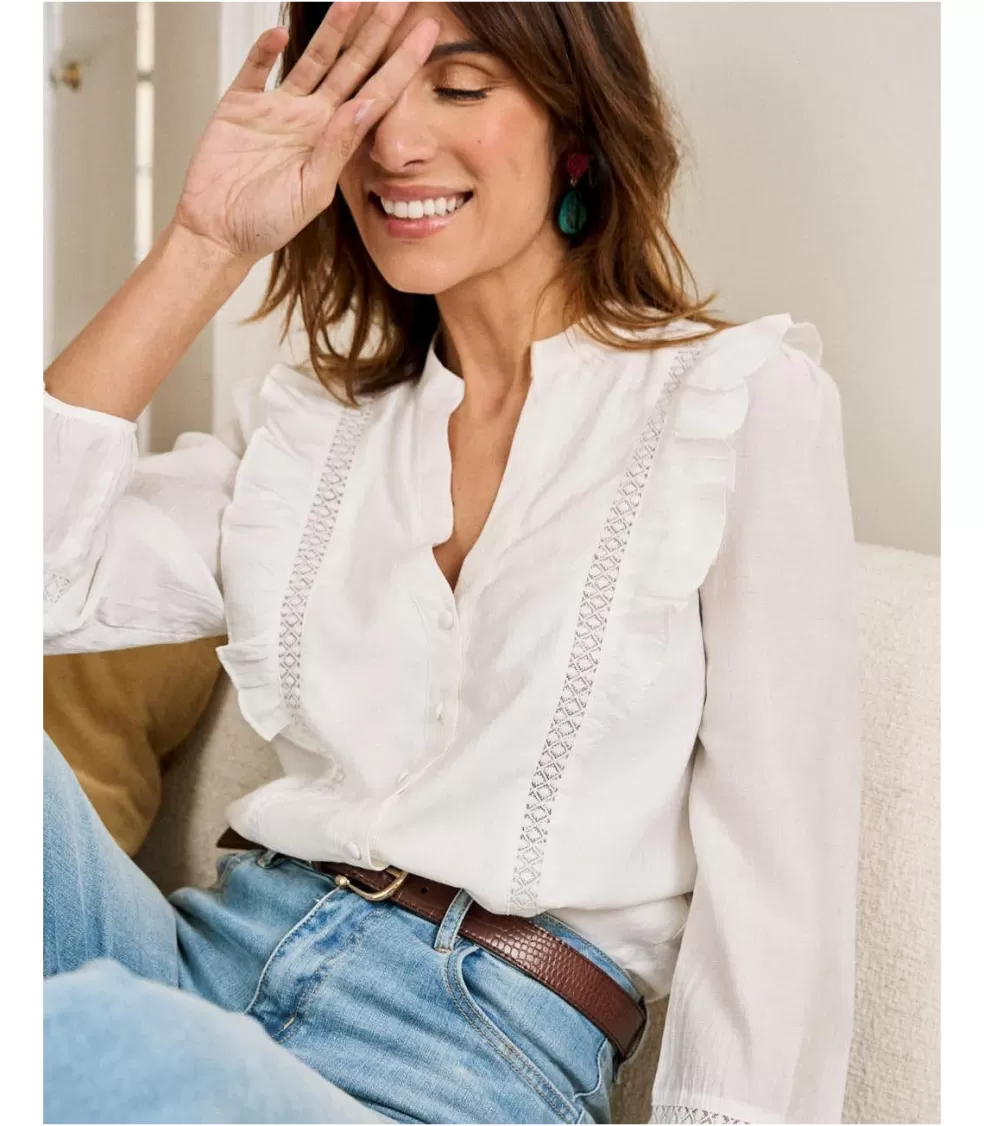 BLUSAS Y CAMISAS>Polin et moi Blusa Volantes Paolina