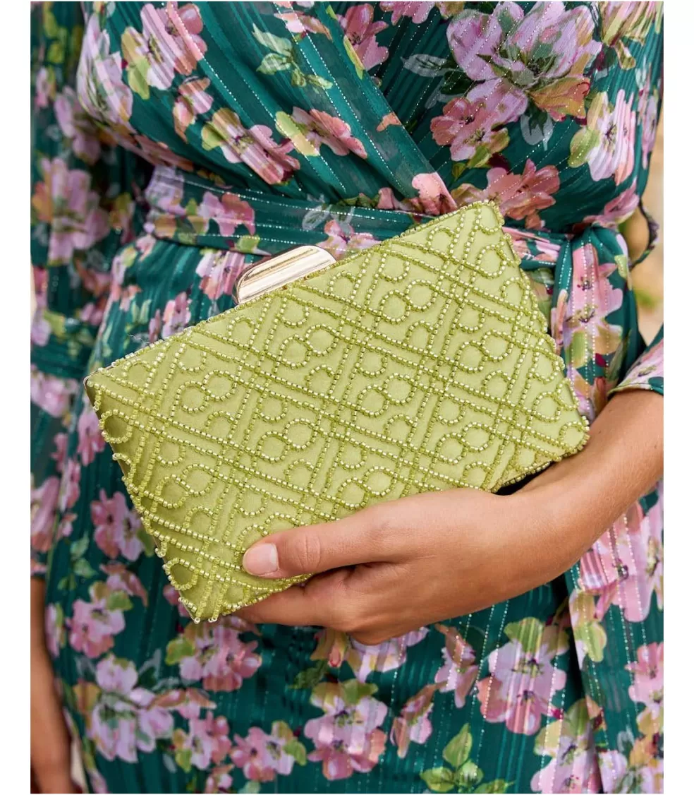 BOLSOS | COMPLEMENTOS>Polin et moi Bolso Clutch Talina PISTACHO/LIMA