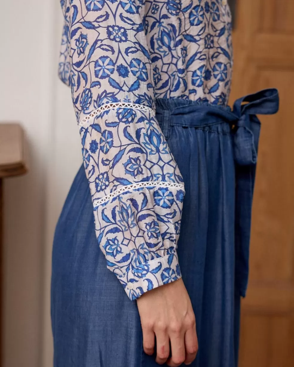 BLUSAS Y CAMISAS>Polin et moi Camisa Estampado Tessi azul klein