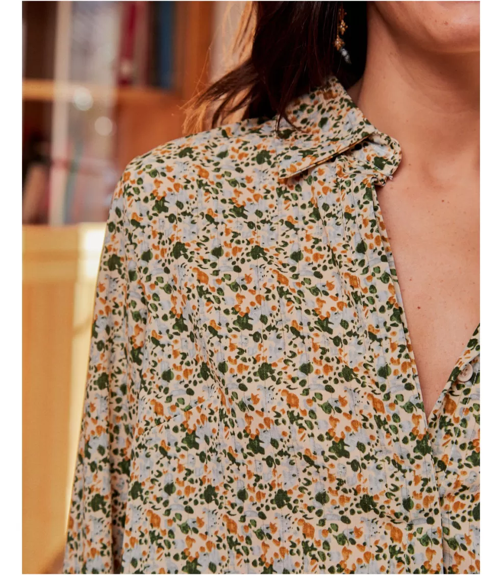 BLUSAS Y CAMISAS>Polin et moi Camisa Floral Lorel OLIVA