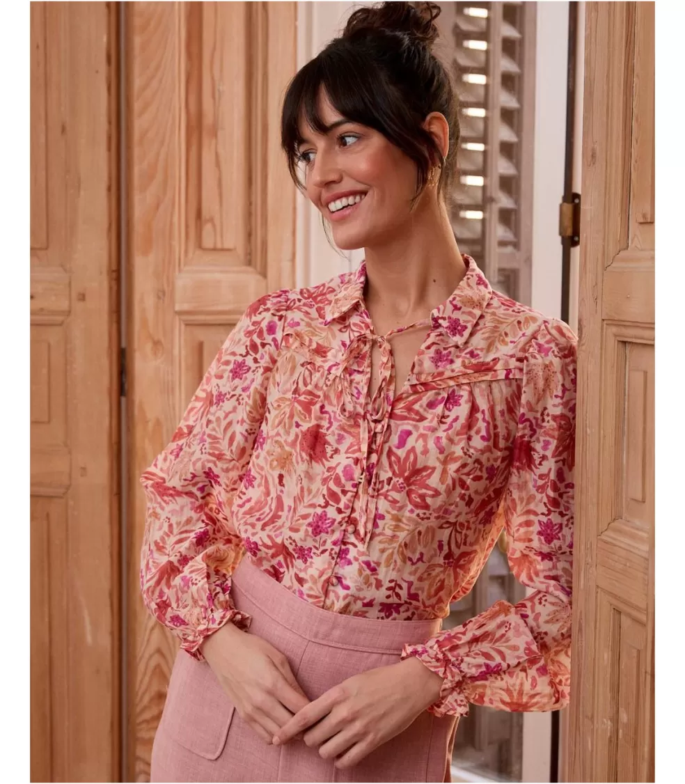 BLUSAS Y CAMISAS>Polin et moi Camisa Floral Nicola Rosa