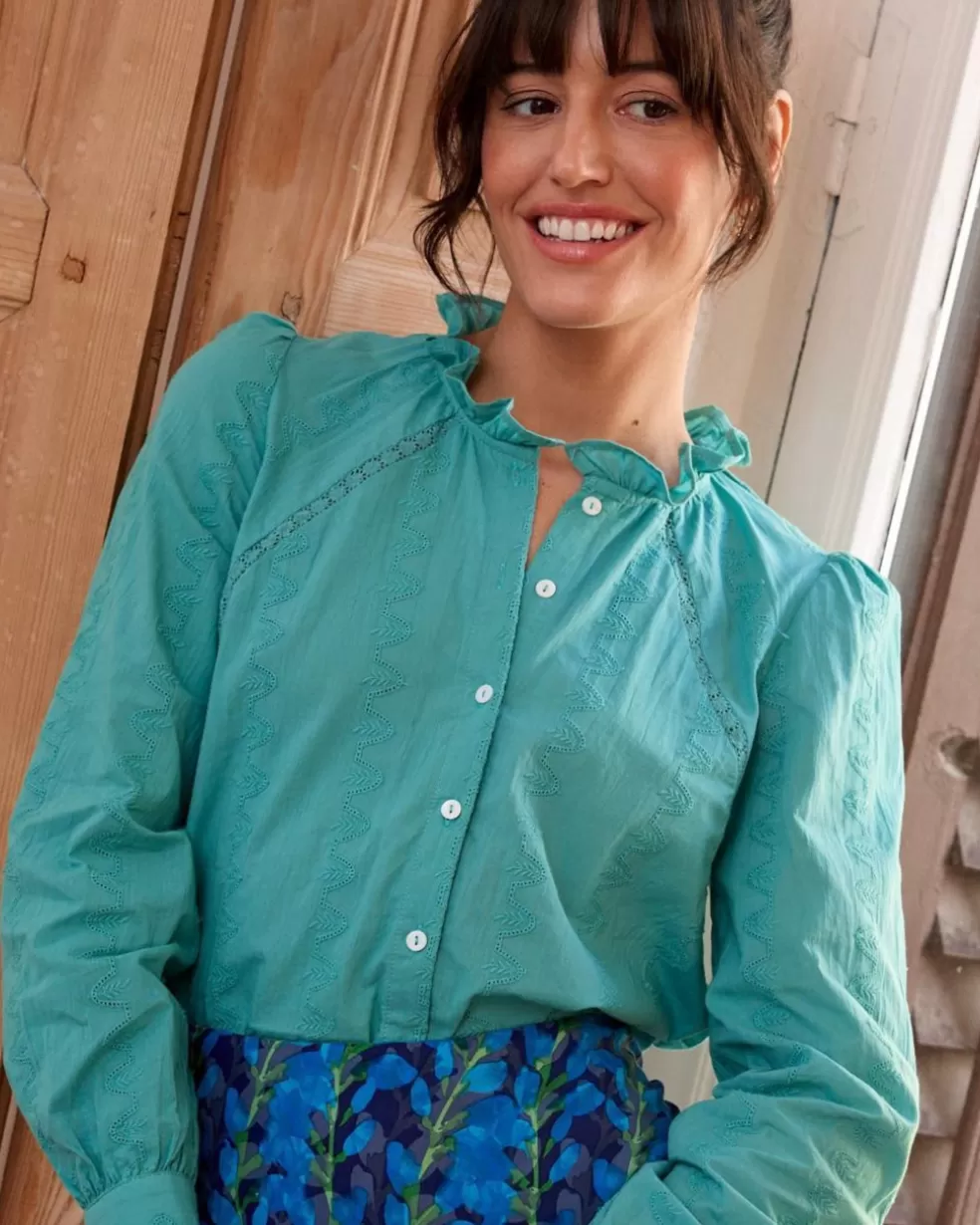 BLUSAS Y CAMISAS>Polin et moi Camisa Maoh Petrina PETROLEO