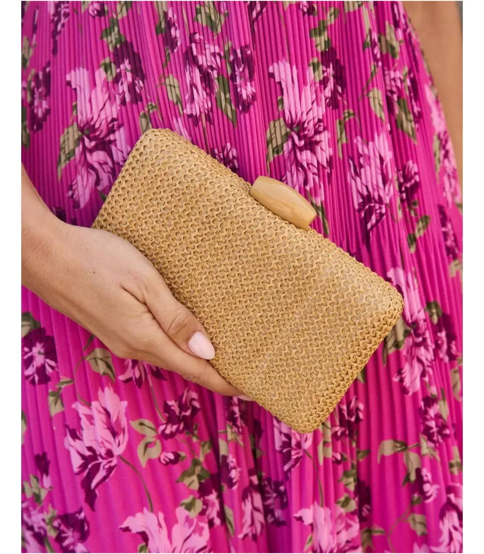 BOLSOS | COMPLEMENTOS>Polin et moi Clutch Nacar Ebila camel