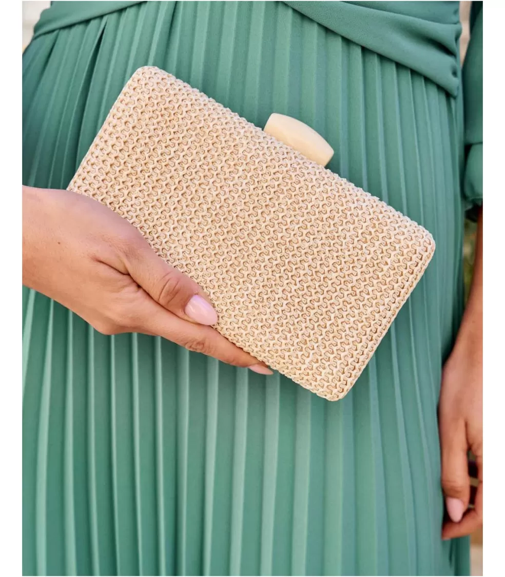 FERIA | COMPLEMENTOS>Polin et moi Clutch Nacar Ebila