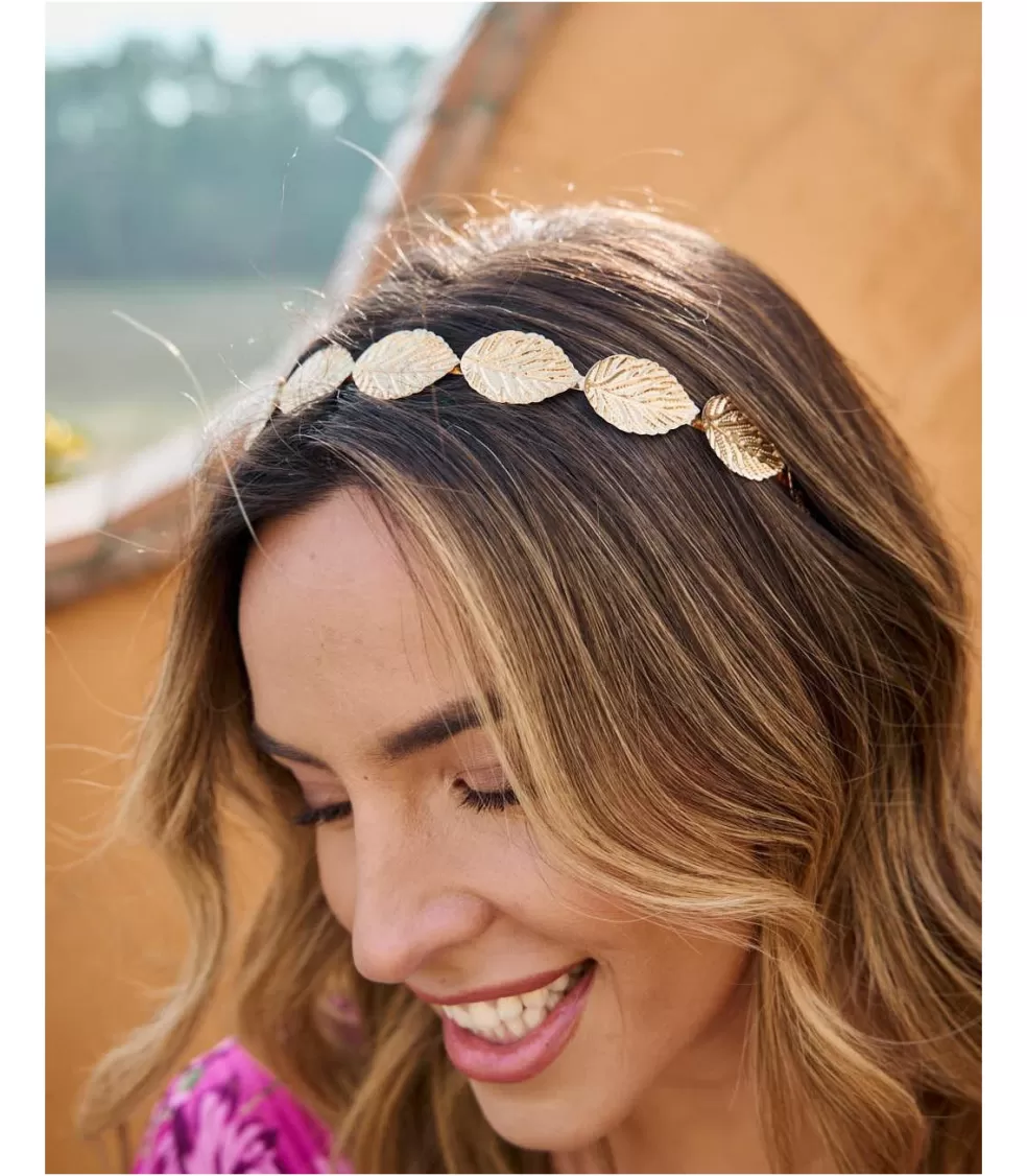 DIADEMAS | COMPLEMENTOS>Polin et moi Diadema Hojas Grandia Oro