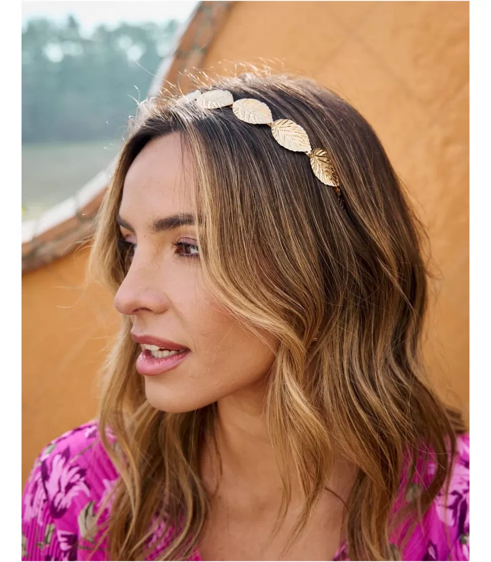 DIADEMAS | COMPLEMENTOS>Polin et moi Diadema Hojas Grandia Oro