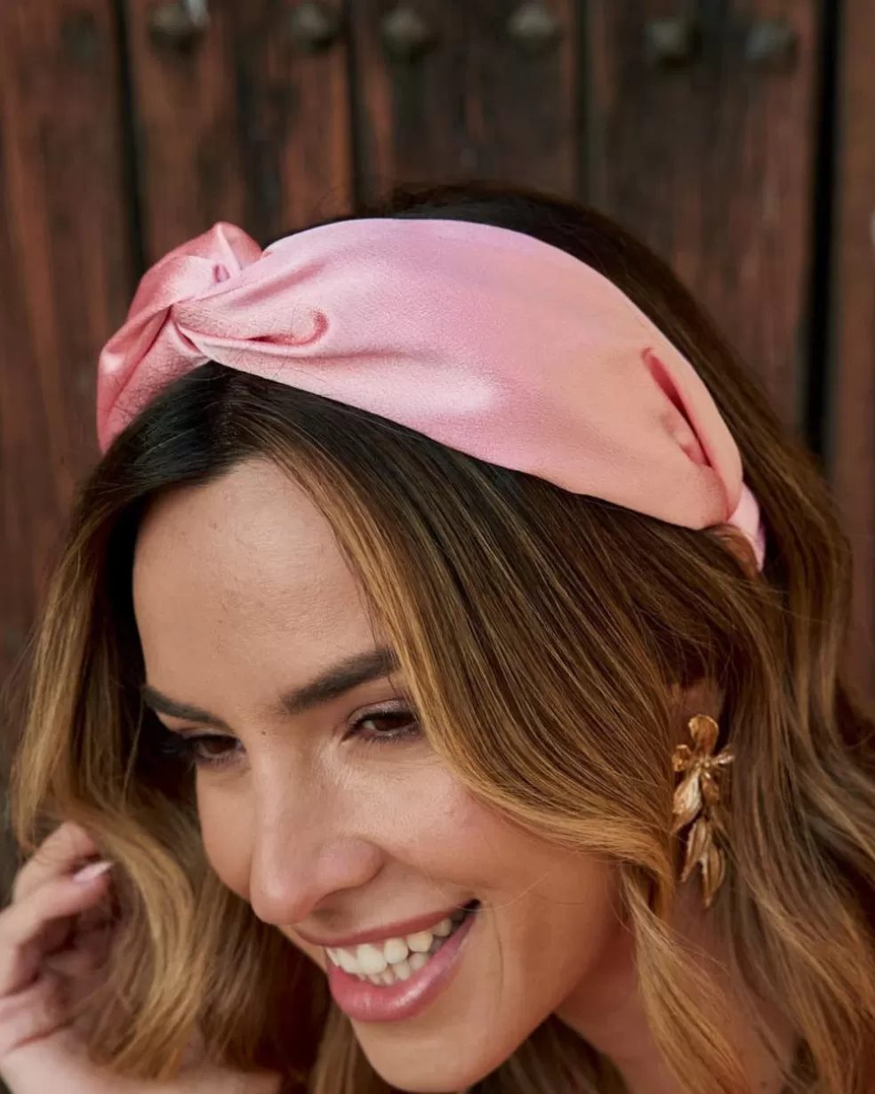 DIADEMAS | COMPLEMENTOS>Polin et moi Diadema Raso Aamila Rosa