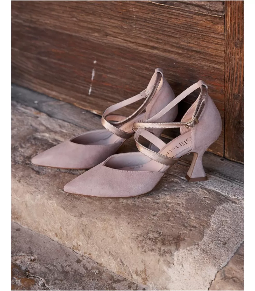 ZAPATOS DE TACÓN | NOVIA>Polin et moi Mary Jane Tacón Angélica Taupe