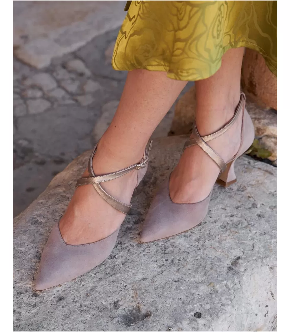 ZAPATOS DE TACÓN | NOVIA>Polin et moi Mary Jane Tacón Angélica Taupe