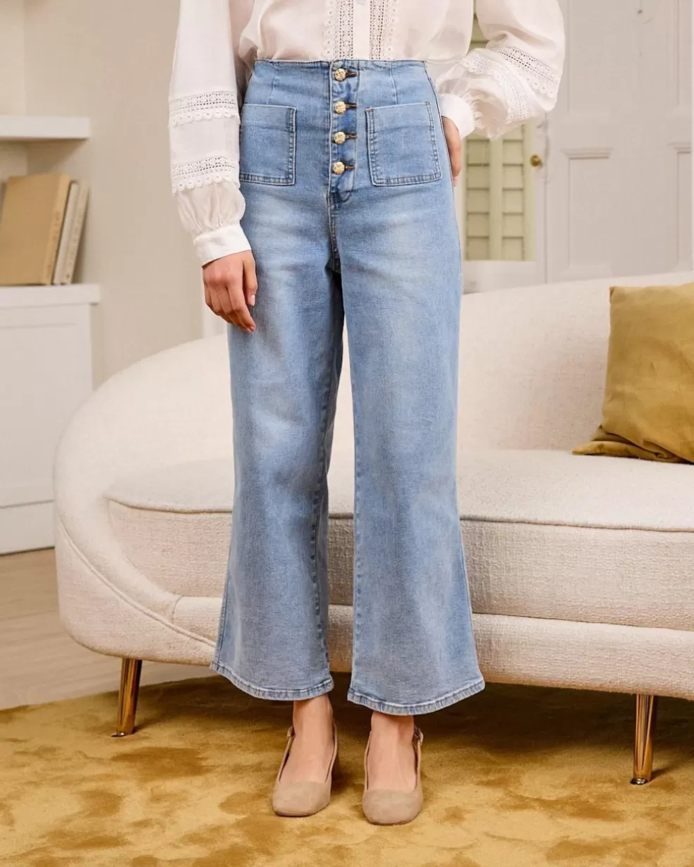PANTALONES>Polin et moi Pantalón Bolsillo Helene DENIM