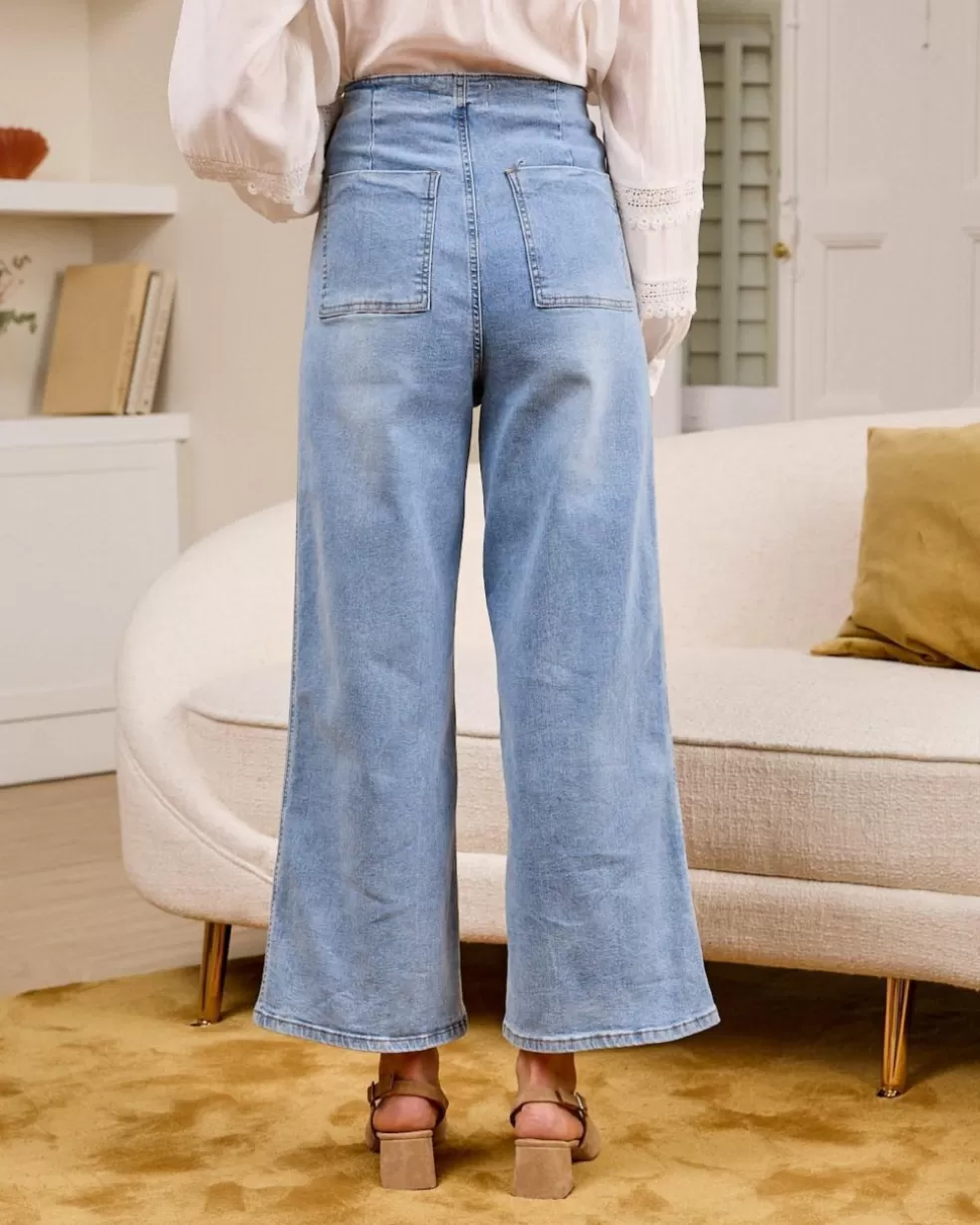 PANTALONES>Polin et moi Pantalón Bolsillo Helene DENIM