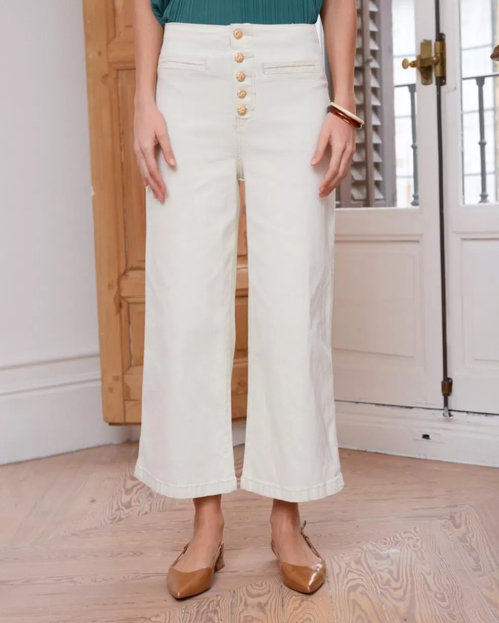 PANTALONES>Polin et moi Pantalón Denim Aretha beige