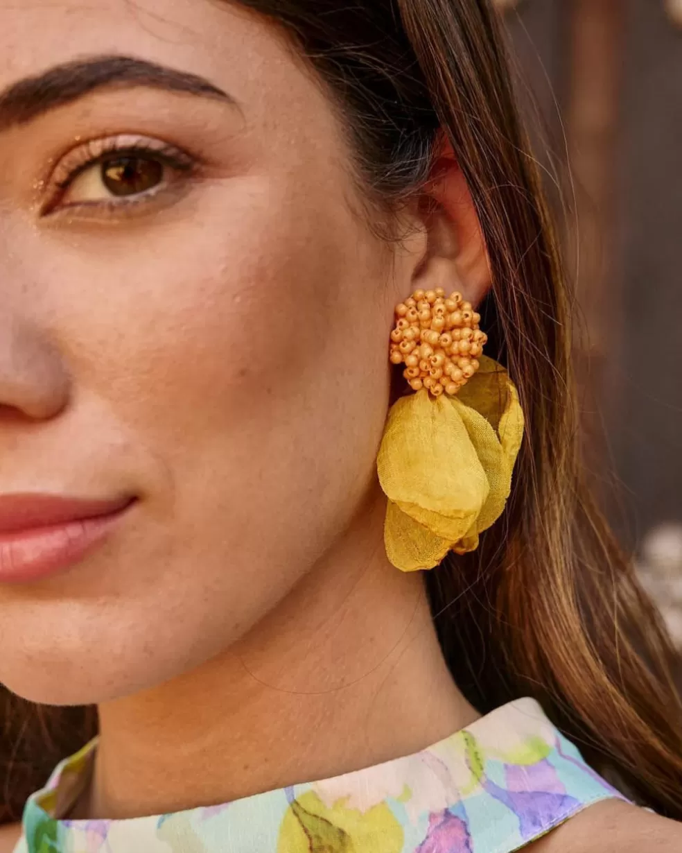BISUTERÍA | FERIA>Polin et moi Pendientes Pétalos Campanilla