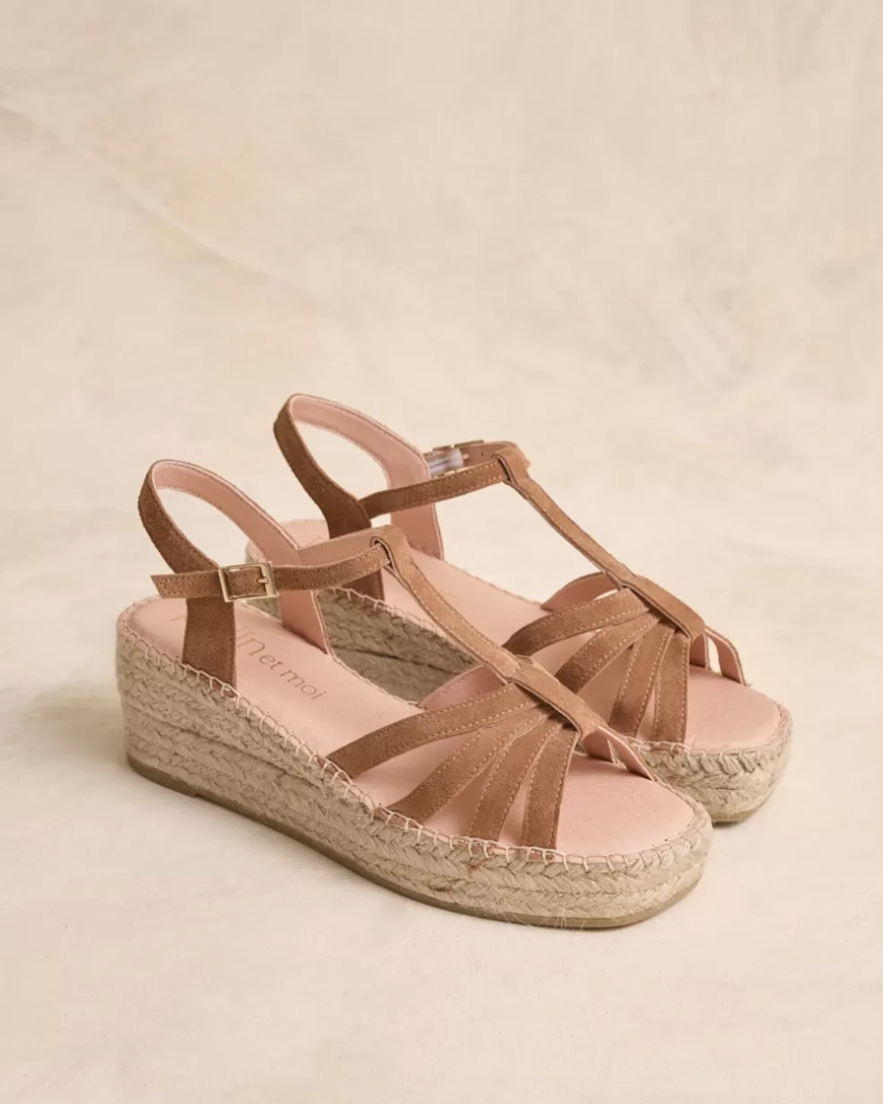 SANDALIAS>Polin et moi Sandalia Cuña Nalli Taupe