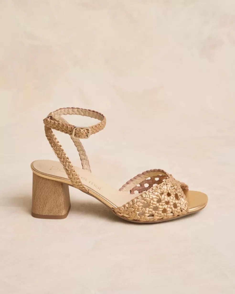 TRENZADOS | SANDALIAS>Polin et moi Sandalia Escote Marisa Oro