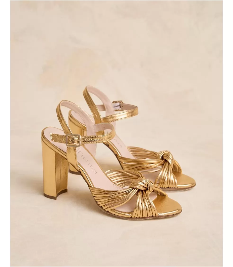 SANDALIAS | NOVIA>Polin et moi Sandalia Nudo Clotis Oro