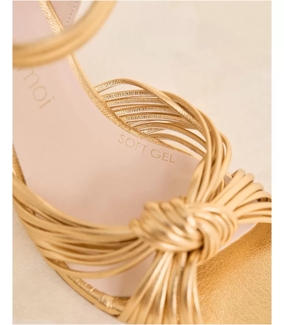 SANDALIAS | NOVIA>Polin et moi Sandalia Nudo Clotis Oro