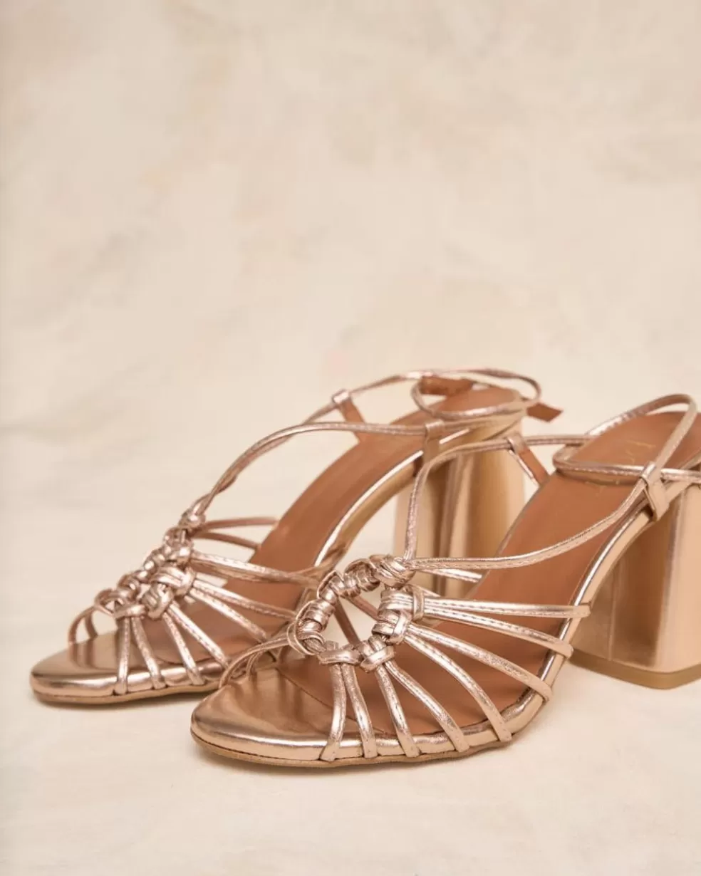 SANDALIAS | CALZADO>Polin et moi Sandalia Nudo Navy Bronce