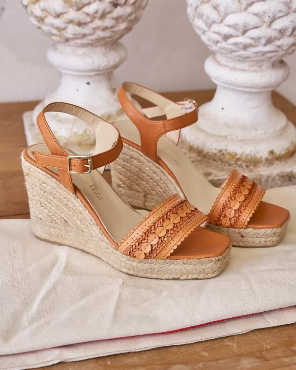 SANDALIAS>Polin et moi Sandalia Piel Elizabeth camel
