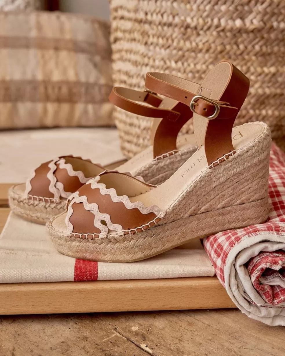 SANDALIAS>Polin et moi Sandalia Ribete Dominika Cuero
