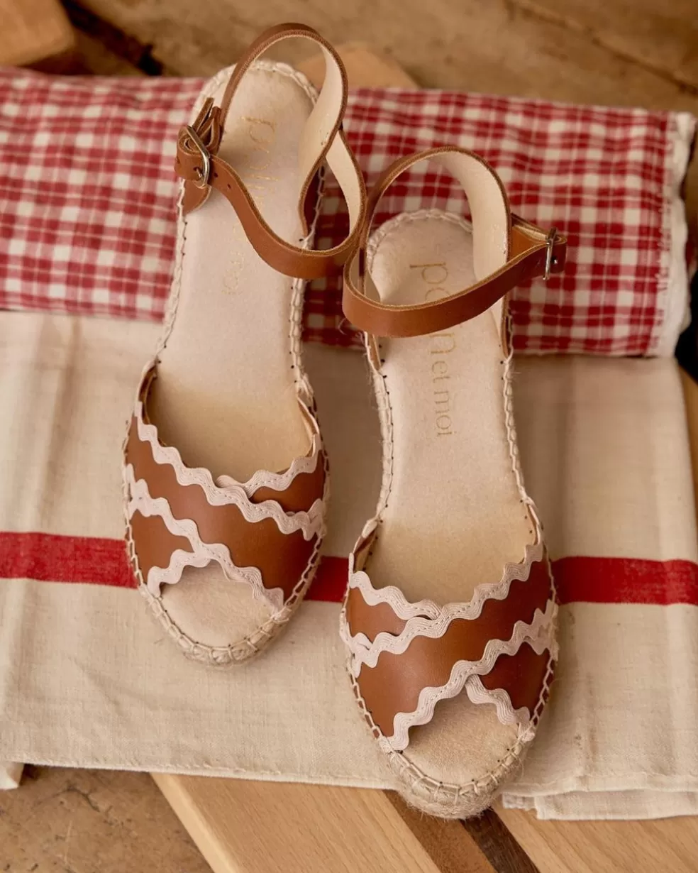 SANDALIAS>Polin et moi Sandalia Ribete Dominika Cuero