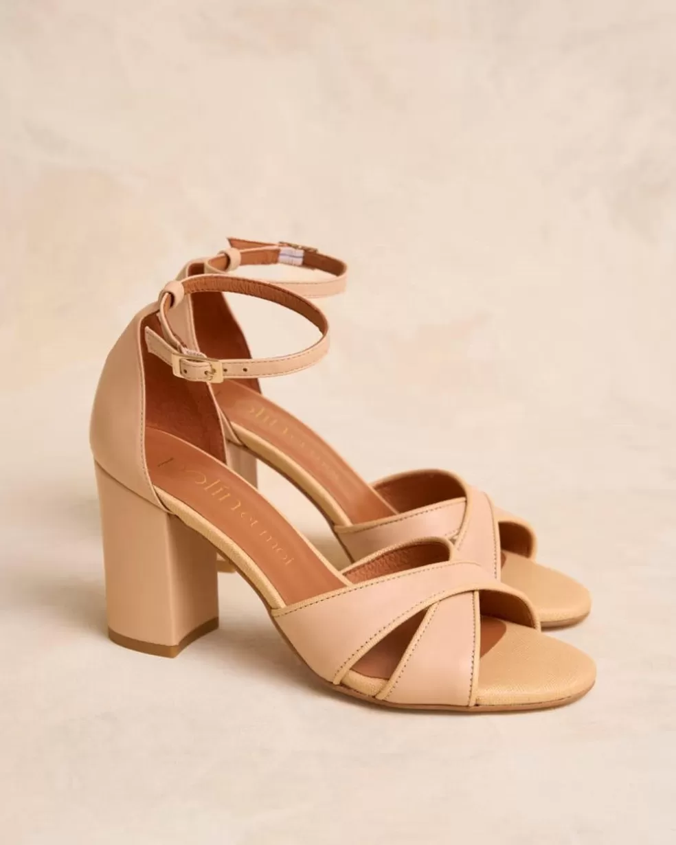 SANDALIAS | CALZADO>Polin et moi Sandalia Tacón Zoisita Piedra