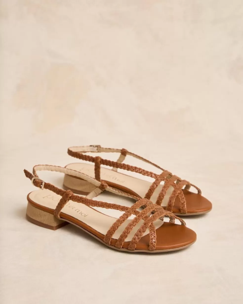 TRENZADOS | SANDALIAS>Polin et moi Sandalia Trenzada Camilina camel