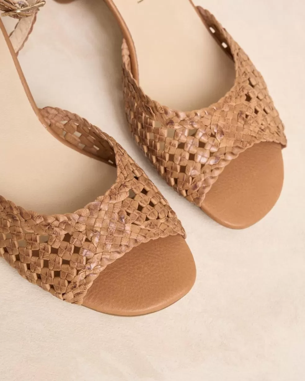 TRENZADOS | SANDALIAS>Polin et moi Sandalia Trenzada Cibina camel