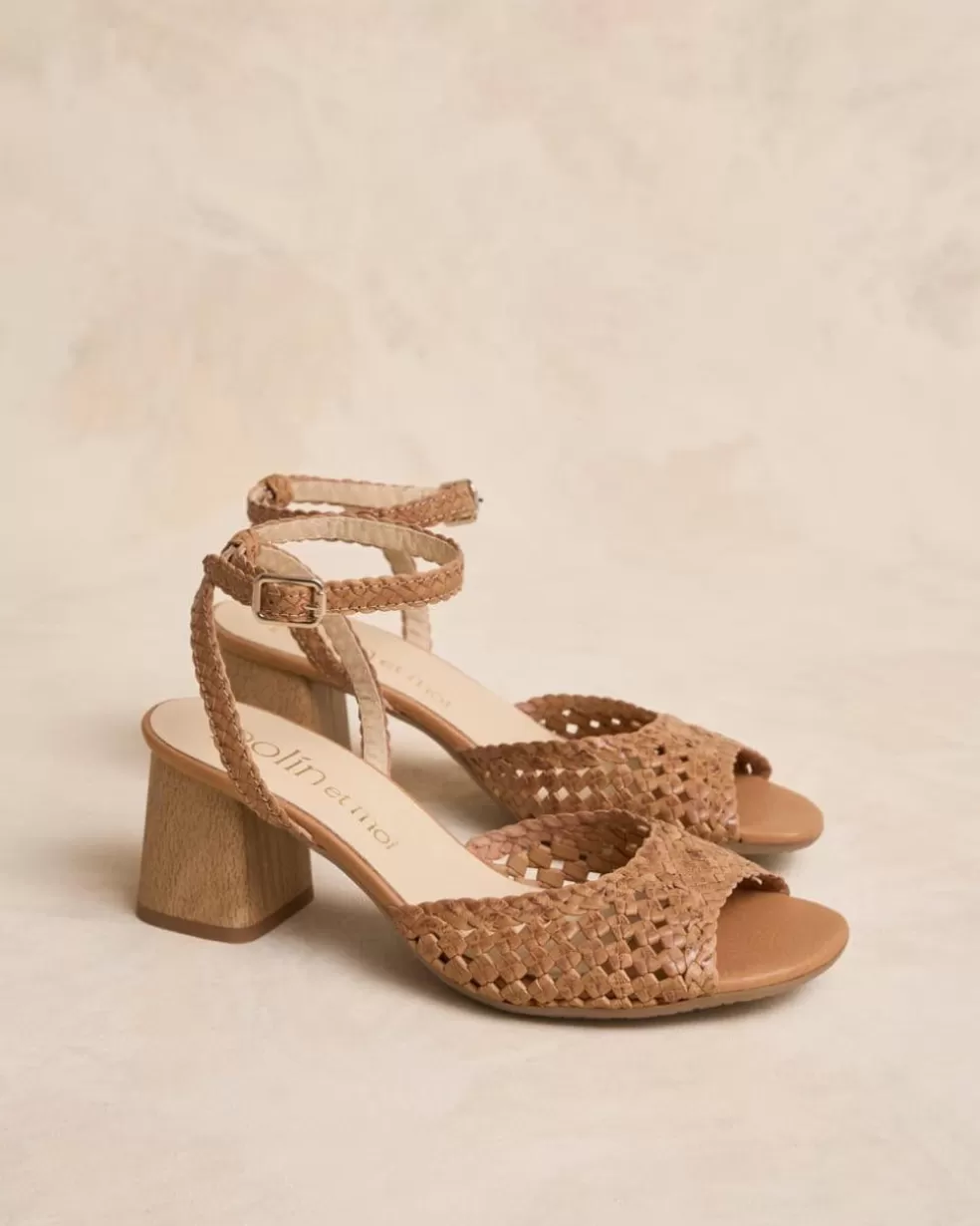 TRENZADOS | SANDALIAS>Polin et moi Sandalia Trenzada Cibina camel