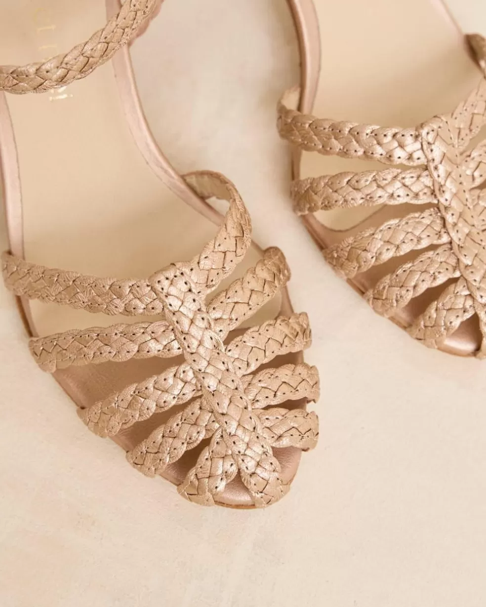 TRENZADOS | SANDALIAS>Polin et moi Sandalia Trenzada Lilima Oro