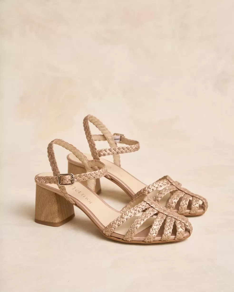 TRENZADOS | SANDALIAS>Polin et moi Sandalia Trenzada Lilima Oro