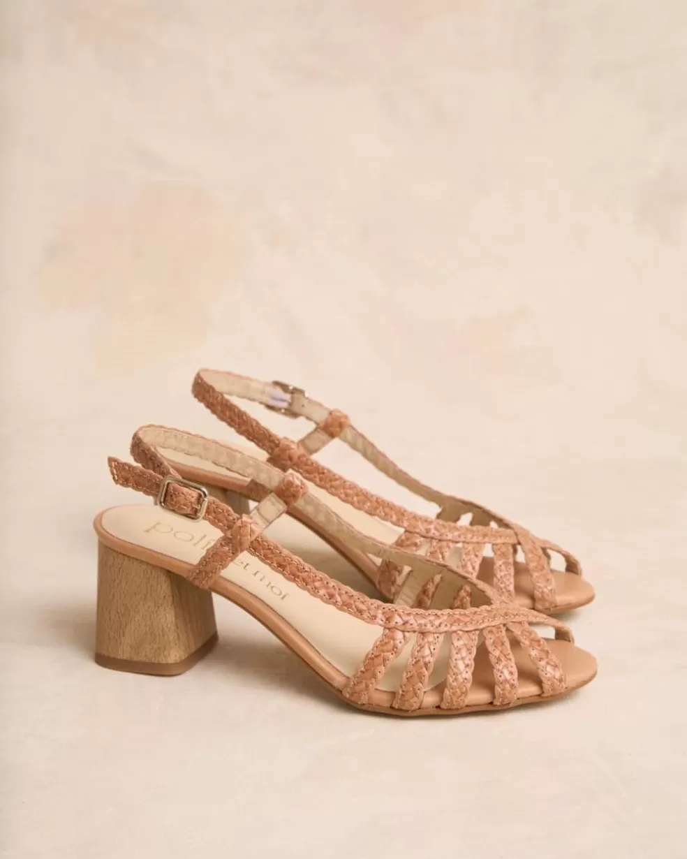 TRENZADOS | SANDALIAS>Polin et moi Sandalia Trenzada Mayali camel