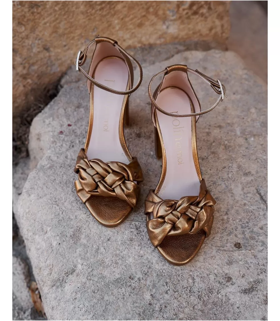 SANDALIAS | NOVIA>Polin et moi Sandalias Nudo Goldie ORO/PLATINO