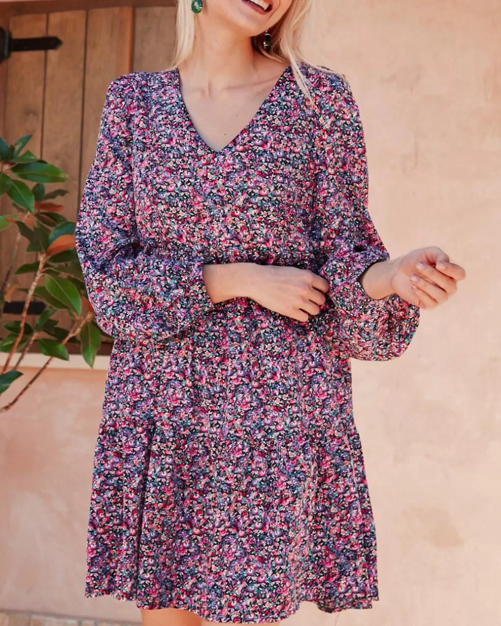 VESTIDOS Y MONOS>Polin et moi Vestido Babydoll Cortia Morado