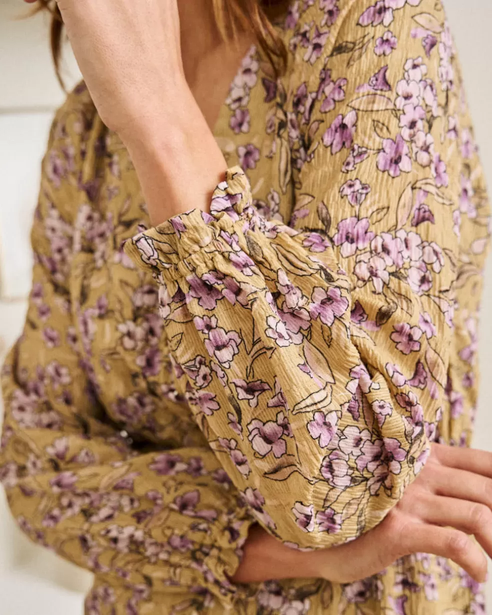 VESTIDOS Y MONOS>Polin et moi Vestido Flores Ciela beige
