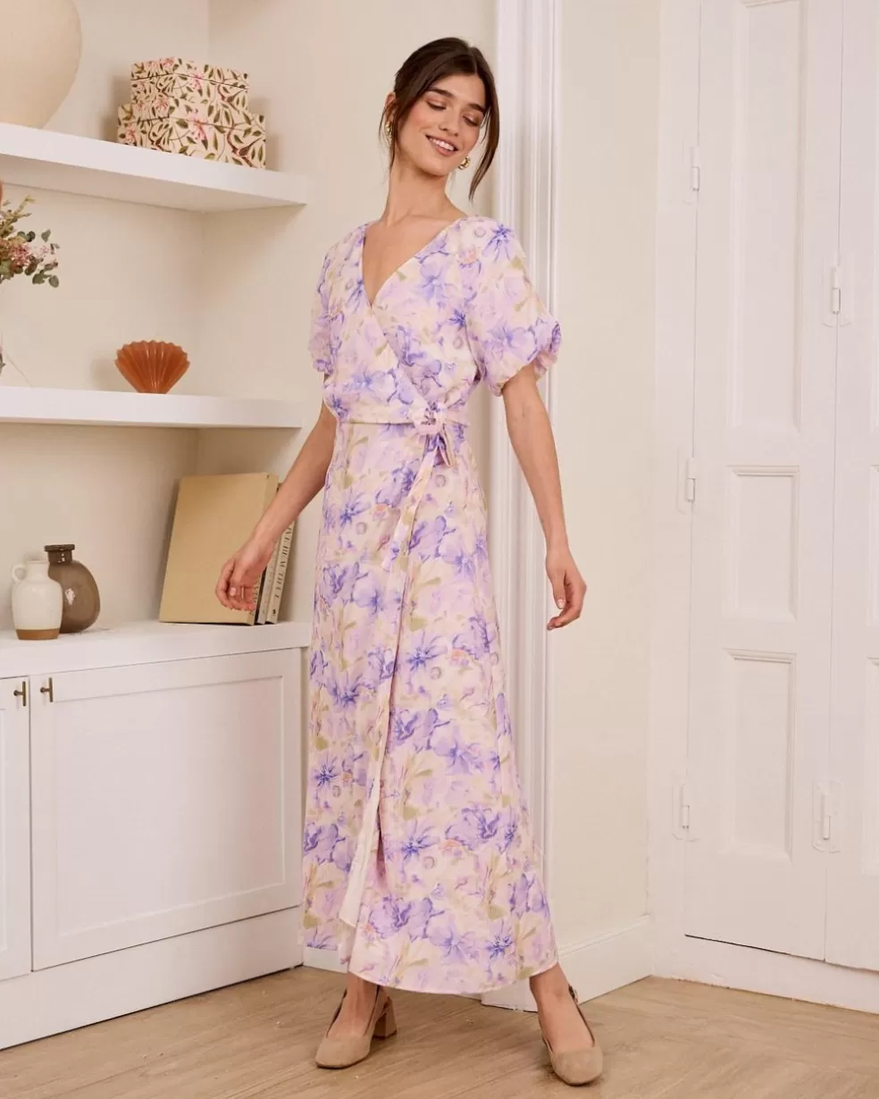 VESTIDOS Y MONOS>Polin et moi Vestido Largo Bonnie Lila