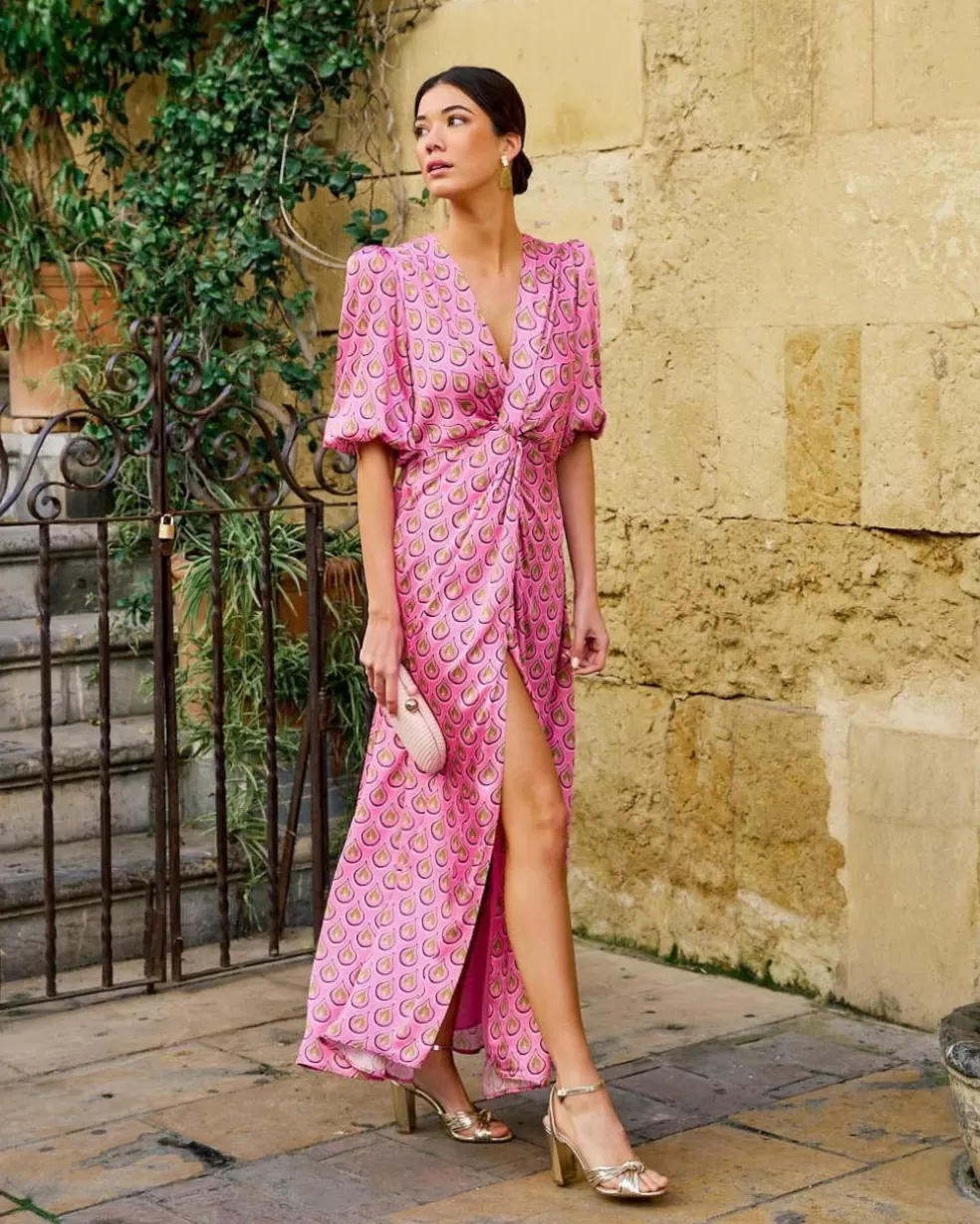 FERIA>Polin et moi Vestido Largo Francis Rosa