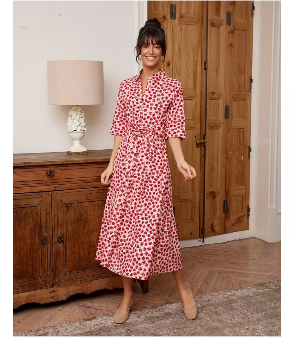 VESTIDOS Y MONOS>Polin et moi Vestido Largo Zuzena Rojo